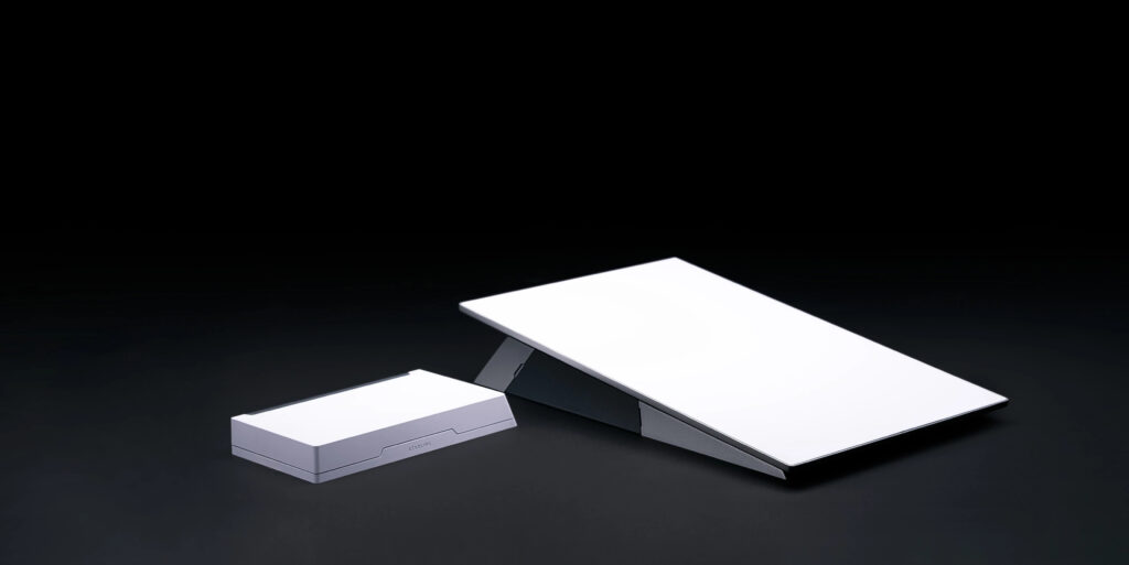 Starlink satellite dish in a rural Indian village